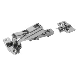Klug Clip-On Cabinet Hinge - 165° - Overlay - Zinc Plated - Pack of 100 Pairs