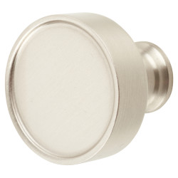 Heritage Brass by M Marcus Florence Round Cabinet Knob - 32mm Diameter - Satin Nickel