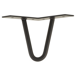Rothley Hairpin Leg - 2 Pin - 100mm Height - Matt Black