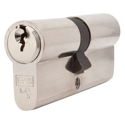 Touchpoint 5 Pin 75mm Euro Double Cylinder - 35 + 40mm - Polished Nickel - Keyed to Differ