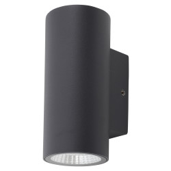 Hampstead 3W LED Small Outdoor Up & Down Wall Light - IP65 - 3000K Warm White - Anthracite