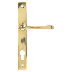 From The Anvil Avon uPVC Slimline Multipoint Door Handle - 92mm c/c - Aged Brass