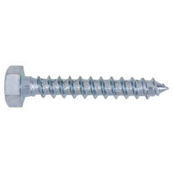 Coach Screw - M6 x 50mm - Zinc Plated - Pack of 10