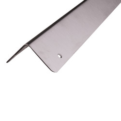 Altro 900mm 430 Stainless Steel Angle - Equal Sided - 50 x 50 x 0.9mm - Satin