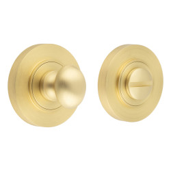 Burlington by Frelan Inner 1 Turn & Release with Plain Rose - 47mm Diameter - Satin Brass