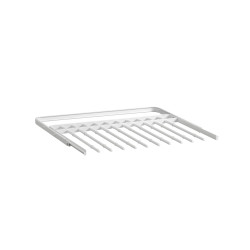 elfa Top Track System - Click In Gliding Trouser Rack - 605 x 430 x 25mm - White
