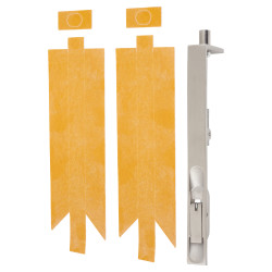 Lever Action Flush Bolt - Fire Rated - Square - 200 x 20mm - Satin Stainless Steel