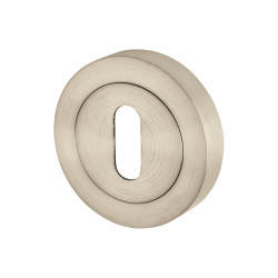Touchpoint Escutcheon - 50mm Diameter - Keyhole - Satin Nickel