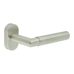 CRES by Frelan CR-102 uPVC Multipoint Door Handle on Oval Rose - Satin Stainless Steel