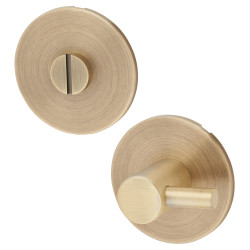 Jigtech Schema Orka Bathroom Turn & Release - 53mm Diameter - Matt Antique Brass