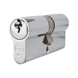 Eurospec 5 Pin 70mm Euro Double Cylinder - 35 + 35mm - Polished Chrome - Keyed Alike