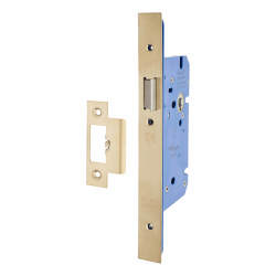 Hampstead Architectural DIN Latch - 85mm Case - 60mm Backset - Square - PVD Brass
