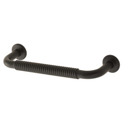 Altro Crewe 10mm Reeded D-Bar Cabinet Pull Handle - 96mm Centres - Matt Black