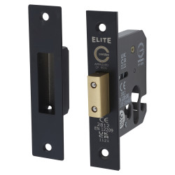 Touchpoint Euro Profile Deadlock - 65mm Case - 44mm Backset - Matt Black