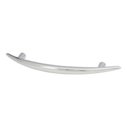 Touchpoint Kiss 2 Curved T-Bar Cabinet Pull Handle - 96mm Centres - Polished Chrome
