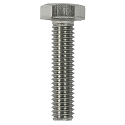 TIMCO Hex Set Screw - M8 x 80mm - A2 Stainless Steel - Pack of 5