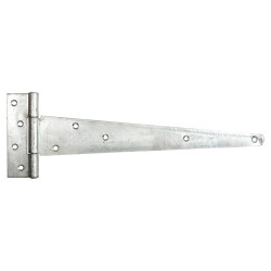 Heavy Duty Gate/Door Tee Hinge - 400 x 40mm - Galvanised - Pair