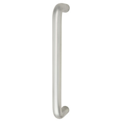 Touchpoint 19mm D-Bar Door Pull Handle - Bolt Fix - 225mm Centres - Satin Aluminium