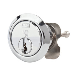 Eurospec 10 Pin 32mm Universal Rim Cylinder - Polished Chrome - Keyed to Differ
