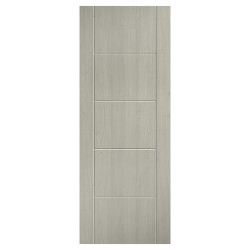 LPD Ladder 5 Panel Pre-Finished Laminate Semi-Solid Internal Door - 1981 x 838 x 35mm - Grey