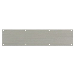 Altro Stainless Steel Kick Plate - 880 x 150 x 1.2mm - 8 Screw Holes - Satin
