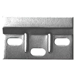 Touchpoint Ribbed Wall Plate - 63.5 x 38mm - Zinc Plated - Pack of 10