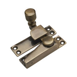 Altro Heavy Duty Straight Quadrant Arm Sash Window Fastener - 70 x 19mm - Antique Brass