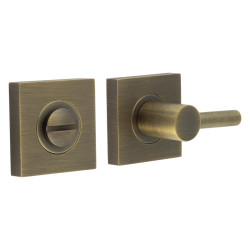Burlington by Frelan Easy Turn & Release with Square Plain Rose - 50 x 50mm - Antique Brass
