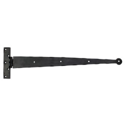 Blacksmith Light Duty Door Tee Hinge - 425mm Length - Antique Black Iron