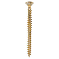 TIMCO Solo Chippy Pozi Countersunk Wood Screws - 4.5 x 60mm - Yellow Zinc - Pack of 200