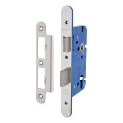 Altro Architectural DIN Euro Sashlock - 85mm Case - 60mm Backset - Radius - Pol Stainless Steel