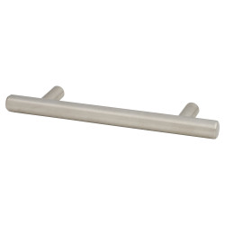Altro 10mm T-Bar Cabinet Pull Handle - 192mm Centres - Satin Stainless Steel
