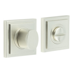 Burlington by Frelan Inner 3 Turn & Release with Square Stepped Rose - 52 x 52mm - Satin Nickel