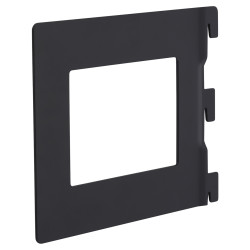 Altro Twin Slot Shelf Book End - 142 x 118mm - Black