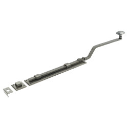 Olde Forge Long French Door Bolt - 435 x 48mm - Pewter