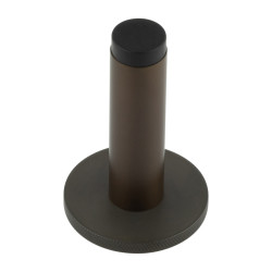 Burlington by Frelan Plain Projection Door Stop on Knurled Rose - 76mm Projection - Dark Bronze
