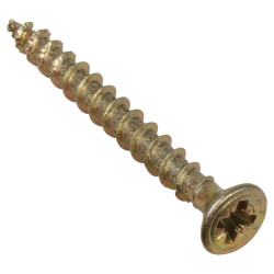 SPAX Yellox Pozi Countersunk Wood Screws - 5.0 x 50mm - Yellow Zinc - Pack of 200