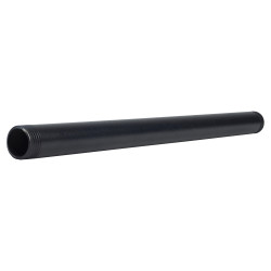 Altro 3/4" Pipe Shelving Iron Threaded Pipe - 18"/450mm Length - Black