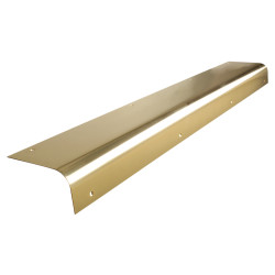 Hampstead Solid Brass Round Nose Door Step - 750 x 100mm - Polished