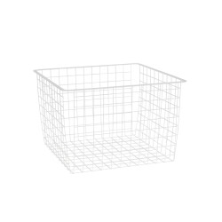 elfa Top Track System - Click In Deep Wire Basket for Gliding Frame - 427 x 427 x 285mm - White