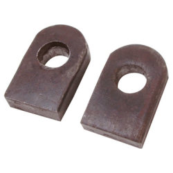 Gate Eye to Weld with Straight End Base - 22mm Pin - Self Colour Steel - Pair