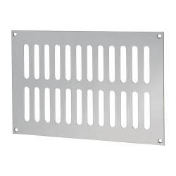 Altro Plain Slotted Vent - 229 x 152mm - 8170mm² Free Air Flow - Polished Stainless Steel