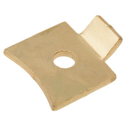Altro Standard Flat Bookcase Clip - Electro Brass Plated - Pack of 10