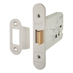 Altro Heavy Duty Flat Latch - 104mm Case - 82mm Backset - Radius - Satin Stainless Steel