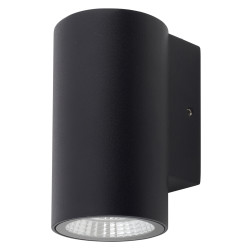 Hampstead 3W LED Outdoor Up or Down Wall Light - IP65 - 3000K Warm White - Matt Black