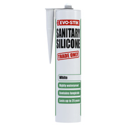 Evo-Stik Sanitary Silicone Sealant - 310ml - White