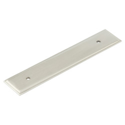 Frelan Hoxton Rushton Cabinet Handle Backplate Only - 140 x 30mm - Satin Nickel