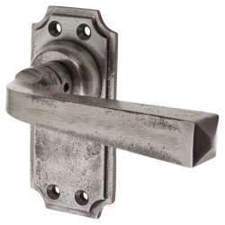 Olde Forge Polished Iron Latch Door - Short Plate - York Range - 102 x 48mm