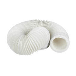 Manrose 4"/100mm PVC Flexible Ducting - 6000mm - White