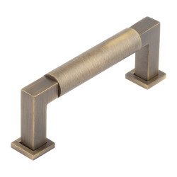 Burlington by Frelan Westminster 17.5mm D-Bar Cabinet Pull Handle - 96mm c/c - Antique Brass